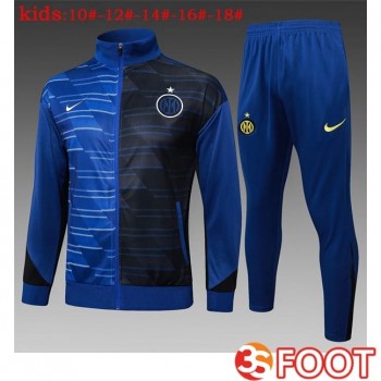 Ensemble Survetement De Foot - Veste Inter Milan Enfant Bleu Royal 2025/2026