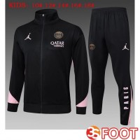 Ensemble Survetement De Foot - Veste Jordan Paris PSG Enfant Noir 2025/2026 Ensemble Survetement De Foot - Veste Jordan Paris PSG Enfant Noir 2025/2026