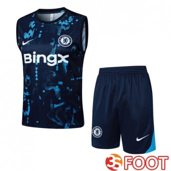 Gilet Foot FC Chelsea + Shorts Bleu Royal 2025/2026