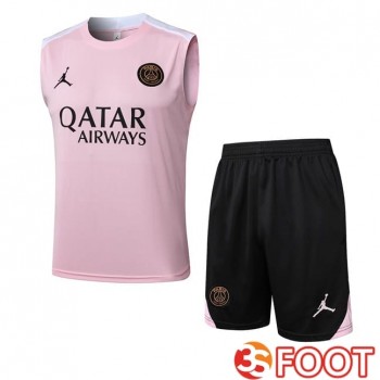 Gilet Foot Jordan Paris PSG + Shorts Rose 2025/2026