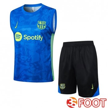 Gilet Foot FC Barcelone + Shorts Bleu 2025/2026