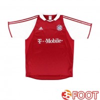 Maillot De Foot Bayern Munich Retro Domicile Rouge Blanc 2003-2004