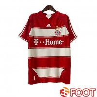 Maillot De Foot Bayern Munich Retro Domicile Rouge Blanc 2007-2008