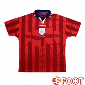 Maillot De Foot Angleterre Retro Exterieur Rouge 1998