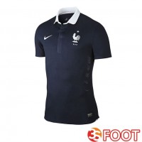 Maillot De Foot France Retro Domicile Bleu Royal 2014
