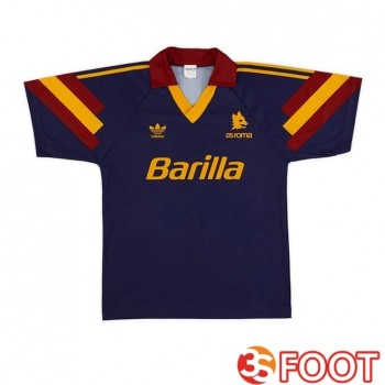Maillot De Foot AS Roma Retro Third Bleu Royal 1991-1992