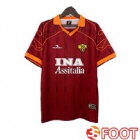 Maillot De Foot AS Roma Retro Domicile Rouge 1999-2000