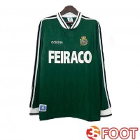 Maillot De Foot Deportivo De La Coruna Retro Exterieur Manche Longue Vert 1999-2000
