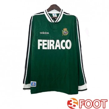 Maillot De Foot Deportivo De La Coruna Retro Exterieur Manche Longue Vert 1999-2000
