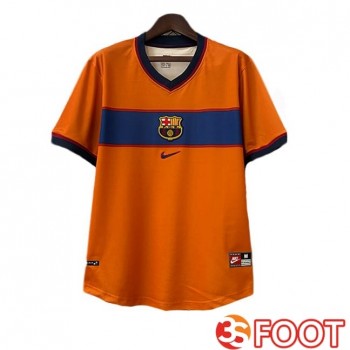 Maillot De Foot FC Barcelone Retro Third Jaune 1998-1999