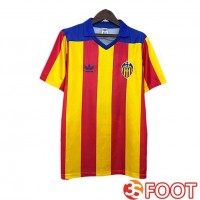 Maillot De Foot Valencia CF Retro Domicile Rouge Jaune 1980-1982