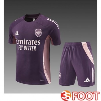 Ensemble Training T-Shirts Arsenal Enfant Pourpre/Rose 2025/2026