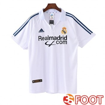 Maillot De Foot Real Madrid Retro Domicile 2001/2002
