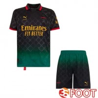 Ensemble Maillot Milan AC Fourth + Short Noir 2024/2025