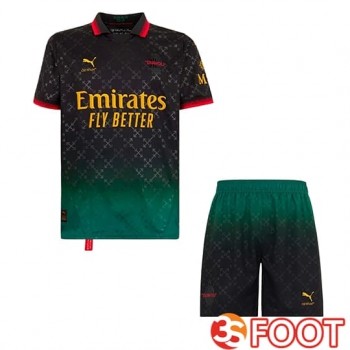 Ensemble Maillot Milan AC Fourth + Short Noir 2024/2025
