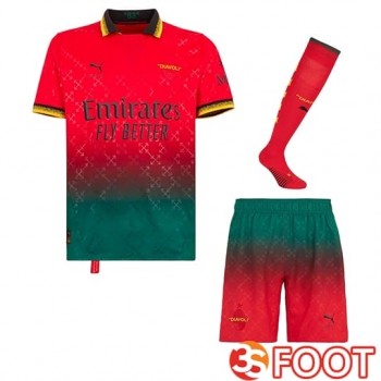 Ensemble Maillot Milan AC Fourth (Short + Chaussettes) Rouge 2024/2025