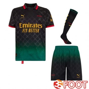 Ensemble Maillot Milan AC Fourth (Short + Chaussettes) Noir 2024/2025