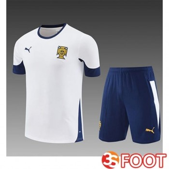 Ensemble Training T-Shirts Portugal Enfant Blanc/Bleu 2025/2026