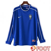 Maillot De Foot Bresil Retro Exterieur Manches Longues 1998