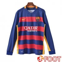 Maillot De Foot FC Barcelone Retro Domicile Manches Longues 2015/2016