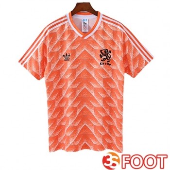 Maillot De Foot Pays-Bas Retro Domicile 1988