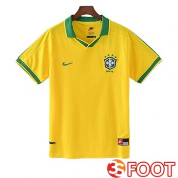 Maillot De Foot Bresil Retro Domicile 1997