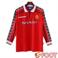 Maillot De Foot Manchester United Retro Domicile Manches Longues 1998/1999