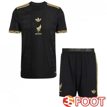 Maillot Foot Equipe De Mexique Enfant Noir Jaune 2025/2026