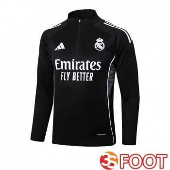 Training Sweatshirt Real Madrid Noir 2025/2026