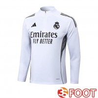 Training Sweatshirt Real Madrid Blanc 2025/2026