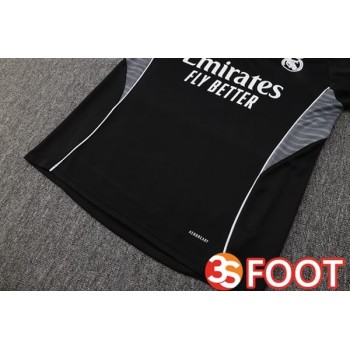 Ensemble Survetement De Foot Real Madrid Noir 2025/2026