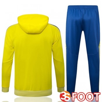 Survetement De Foot - Sweat A Capuche AFC Ajax Jaune 2025/2026
