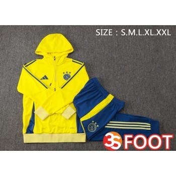 Survetement De Foot - Sweat A Capuche AFC Ajax Jaune 2025/2026