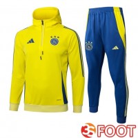 Survetement De Foot - Sweat A Capuche AFC Ajax Jaune 2025/2026