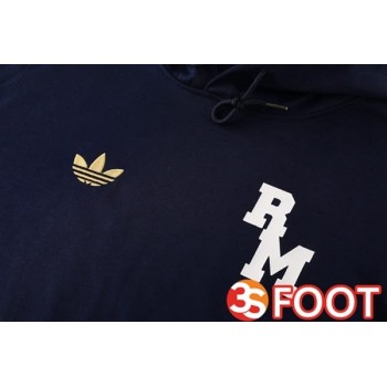 Survetement De Foot - Sweat A Capuche Real Madrid Bleu Royal 2025/2026