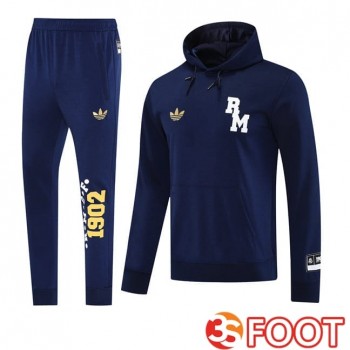 Survetement De Foot - Sweat A Capuche Real Madrid Bleu Royal 2025/2026