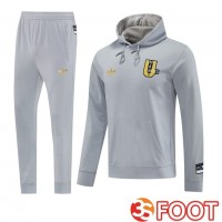 Survetement De Foot - Sweat A Capuche Manchester United Gris 2025/2026