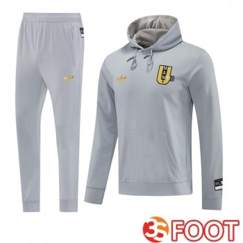 Survetement De Foot - Sweat A Capuche Manchester United Gris 2025/2026