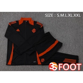 Ensemble Survetement De Foot - Veste SC Internacional Noir 2025/2026