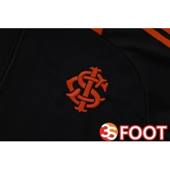 Ensemble Survetement De Foot - Veste SC Internacional Noir 2025/2026