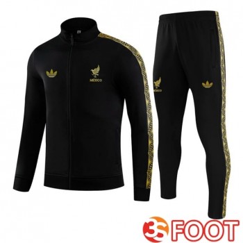 Ensemble Survetement De Foot - Veste Mexique Noir 2025/2026