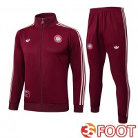 Ensemble Survetement De Foot - Veste Bayern Munich Rouge 2025/2026
