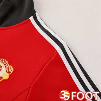 Ensemble Survetement De Foot - Veste Manchester United Rouge 2025/2026
