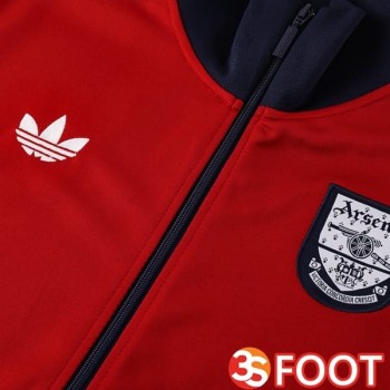Ensemble Survetement De Foot - Veste Arsenal Rouge 2025/2026