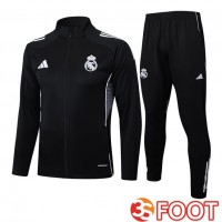Ensemble Survetement De Foot - Veste Real Madrid Noir 2025/2026