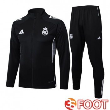 Ensemble Survetement De Foot - Veste Real Madrid Noir 2025/2026