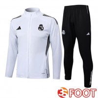 Ensemble Survetement De Foot - Veste Real Madrid Blanc 2025/2026