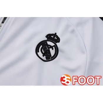 Ensemble Survetement De Foot - Veste Real Madrid Blanc 2025/2026