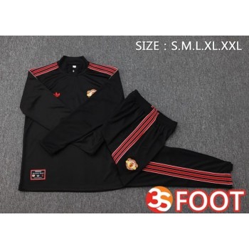 Ensemble Survetement De Foot Manchester United Noir 2025/2026