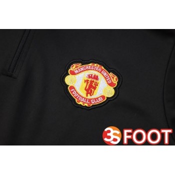 Ensemble Survetement De Foot Manchester United Noir 2025/2026